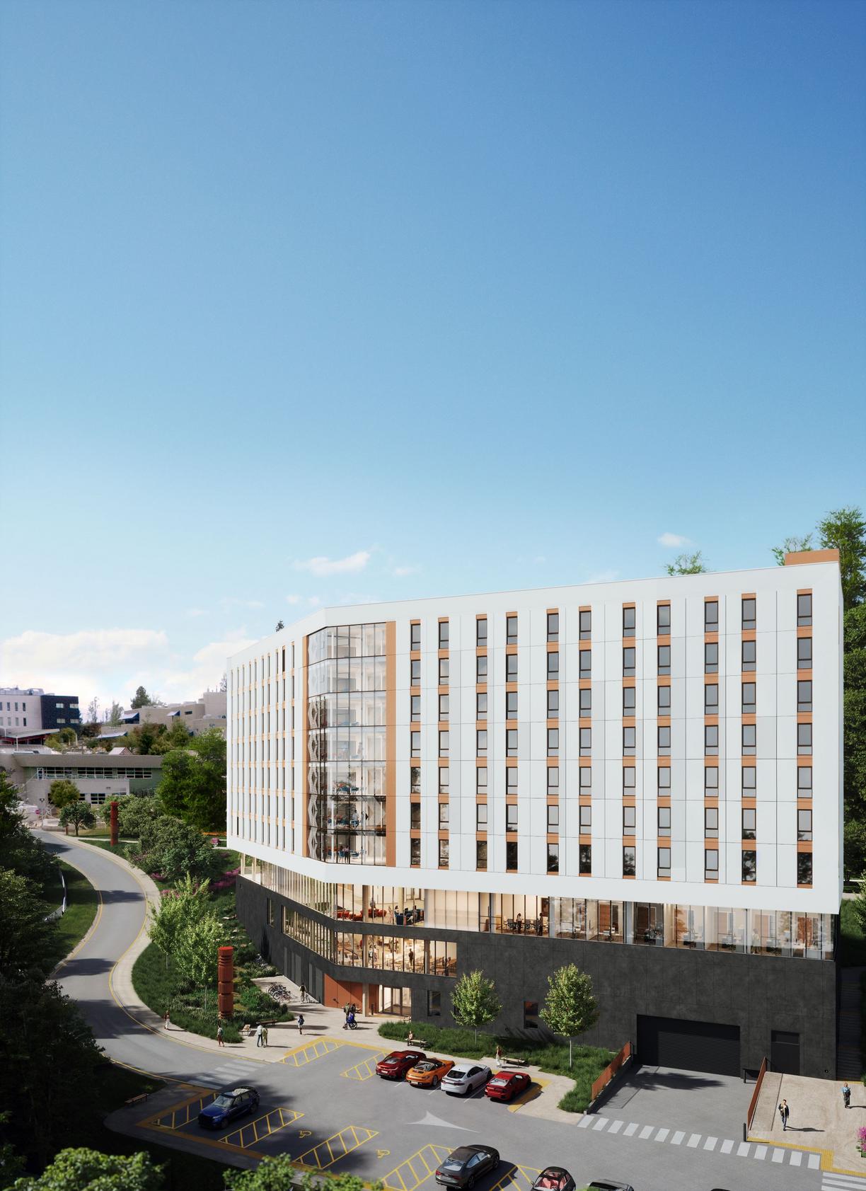 VIU New Student Housing Rendered Image